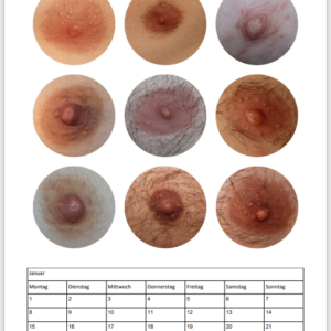 Nippelkalender Beispielseite Januar