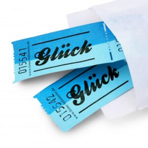 WERTMARKE „GLÜCK“ (blau)