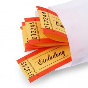 WERTMARKE „EINLADUNG“ (orange)
