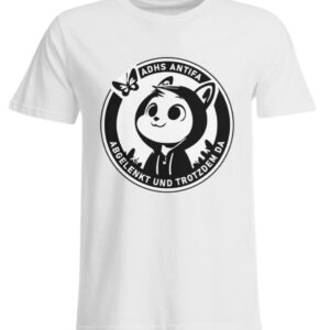 Abgelenkt und trotzdem da - ADHS - Übergrößenshirt-3