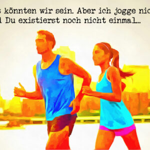 Ich jogge nicht – Postkarte