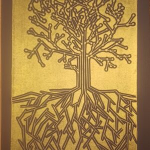 Electric tree of life – Linoldruck