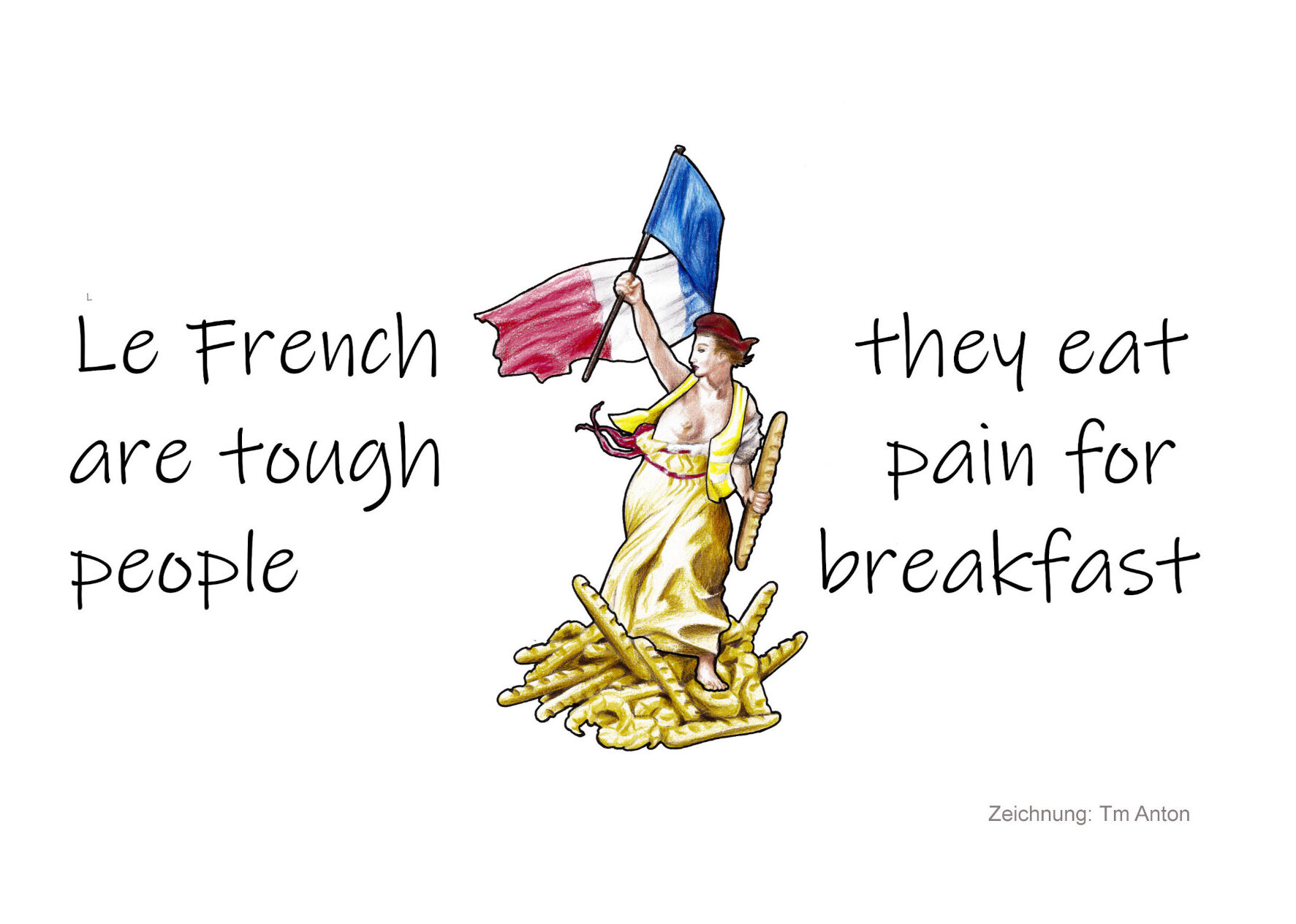 Pain for Breakfast – Postkarte