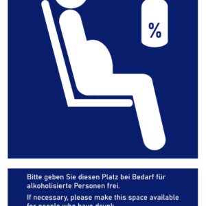 Alkoholisierte Bahn – Postkarte