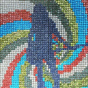Bassistin – Mosaikpostkarte