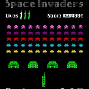 Frankfurt Space Invaders – Postkarte