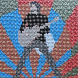 Gitarrist – Mosaikpostkarte