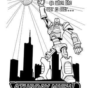 Saturday Night Mecha – Postkarte