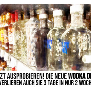 Wodka-Diät – Postkarte