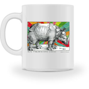 Echte Einhörner haben Kurven - Tasse-3