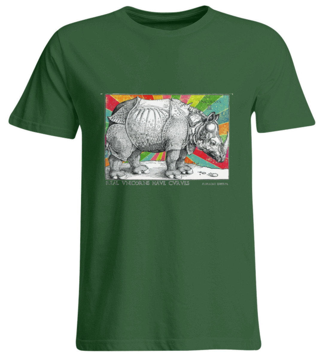 Echte Einhörner haben Kurven - Übergrößenshirt-833