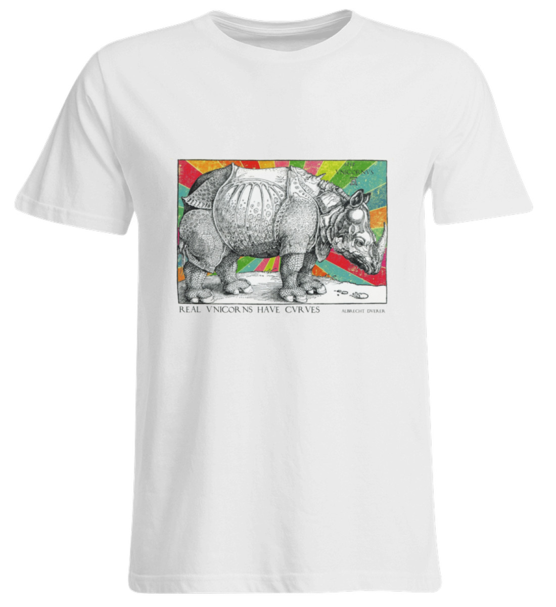Echte Einhörner haben Kurven - Übergrößenshirt-3