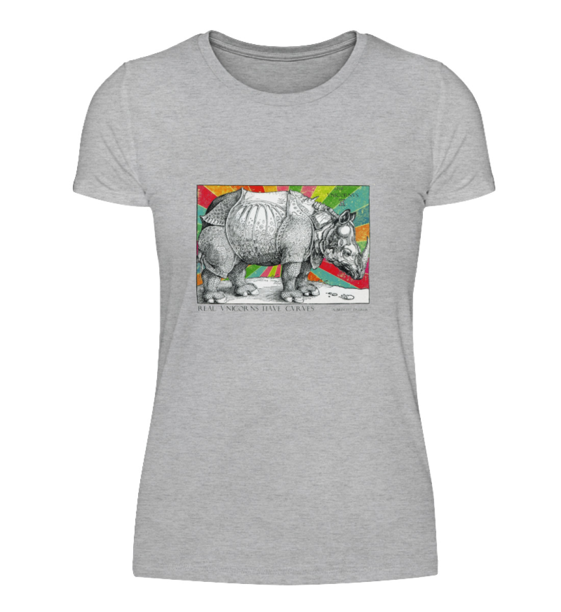 Echte Einhörner haben Kurven - Damenshirt-17