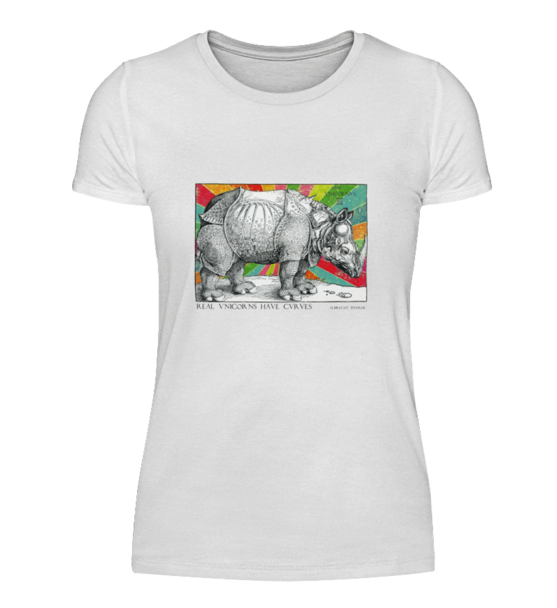 Echte Einhörner haben Kurven - Damenshirt-3